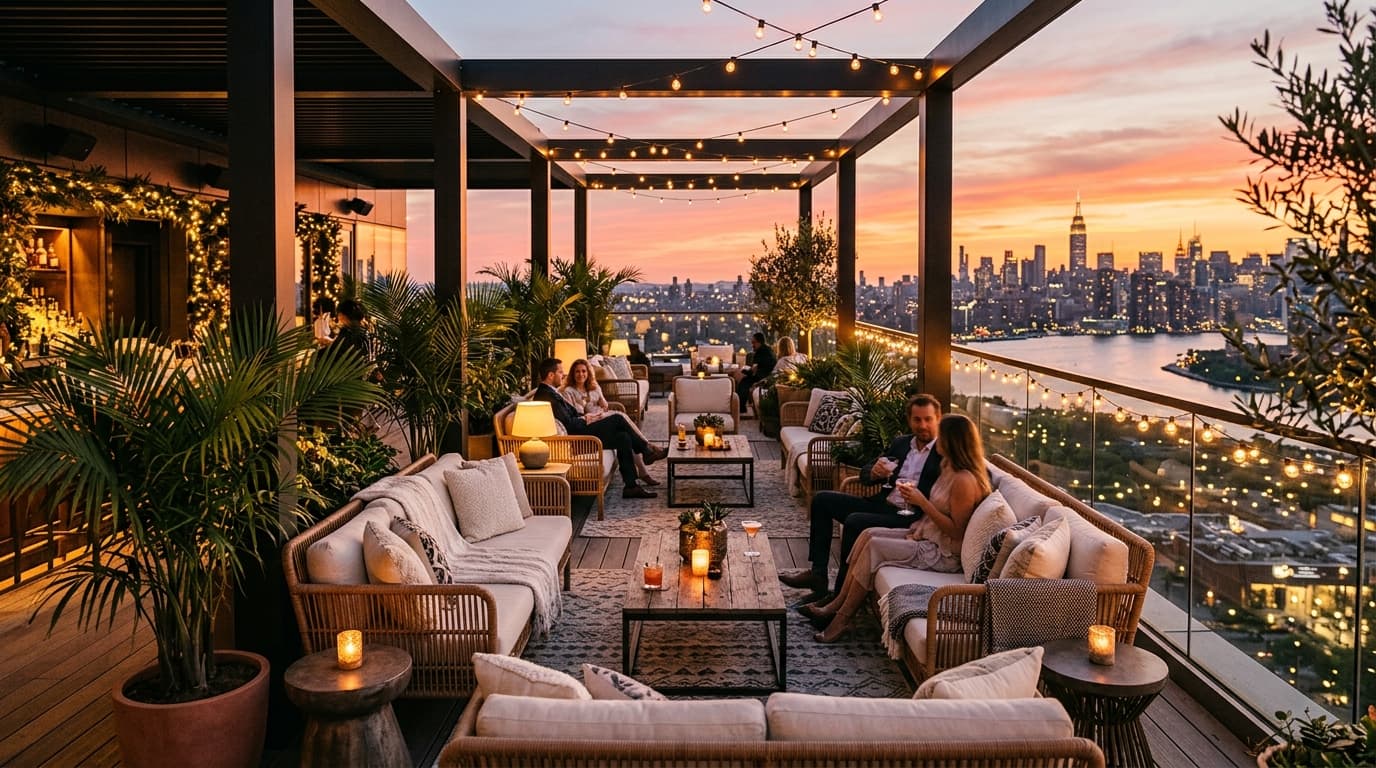 Rooftop Lounge & NDLS Transit